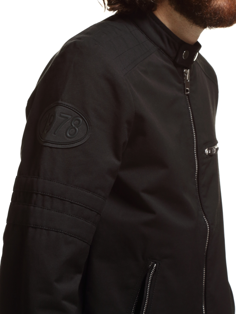 DIESEL (ディーゼル) コットン フルジップ ライダースジャケット