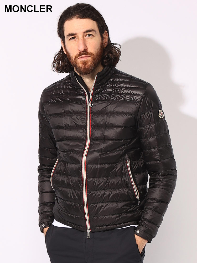 MONCLER (モンクレール) トリコロールジッパー スタンド ライトダウン
