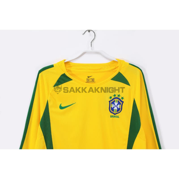 ブラジル代表 ユニフォーム 2002 ホーム ヴィンテージバージョン 长袖