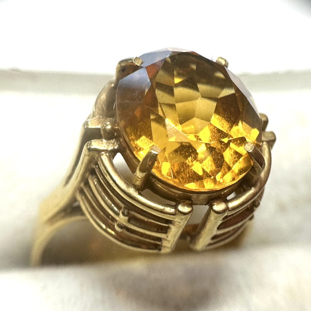 K18（18金）シトリン付 リングの買取実績 | 買取専門店さすがや