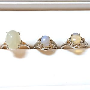 14金ホワイトゴールド オパール リング 指輪 K14WGの買取実績 | 買取