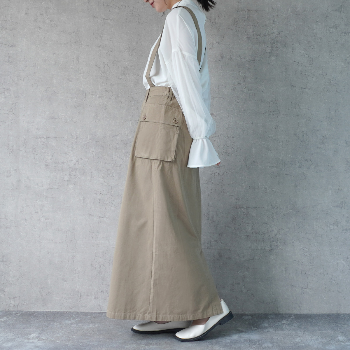 n-6369 ミリタリーロングスカート | カジュアルボトムスの仕入れなら