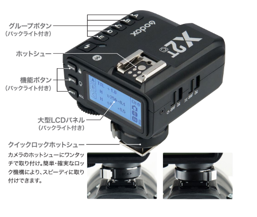 GODOX(ゴドックス) X2T TTLワイヤレスフラッシュトリガー 送信機