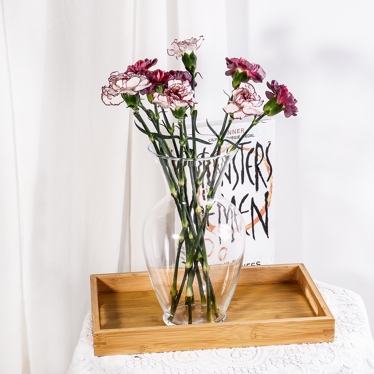 株式会社皓元国際商社様DRESDEN KRISTALL ピンク ガラス フラワー 株式