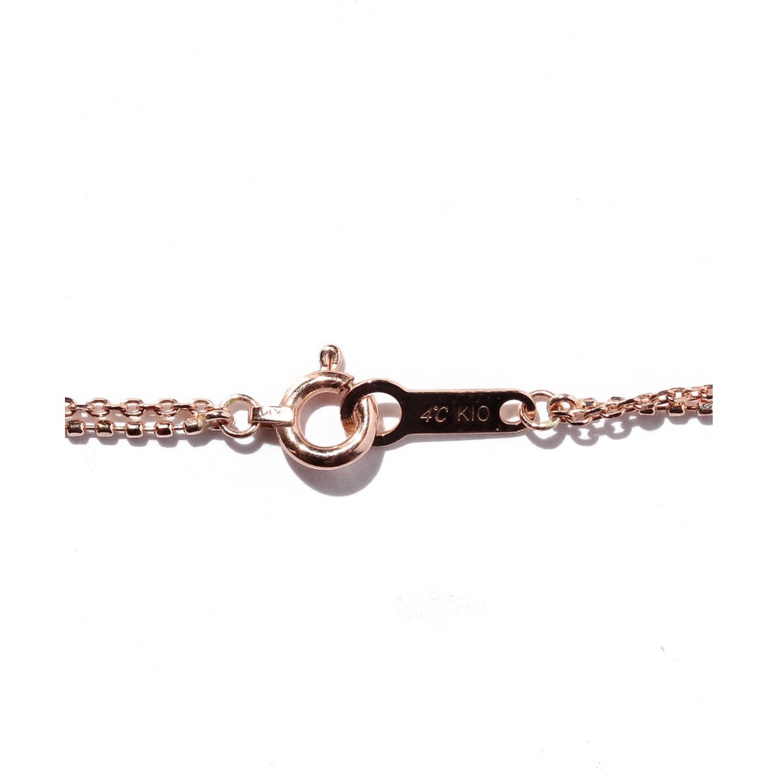ヨンドシー 4℃ K10PG2連ブレスレット （ピンクゴールド