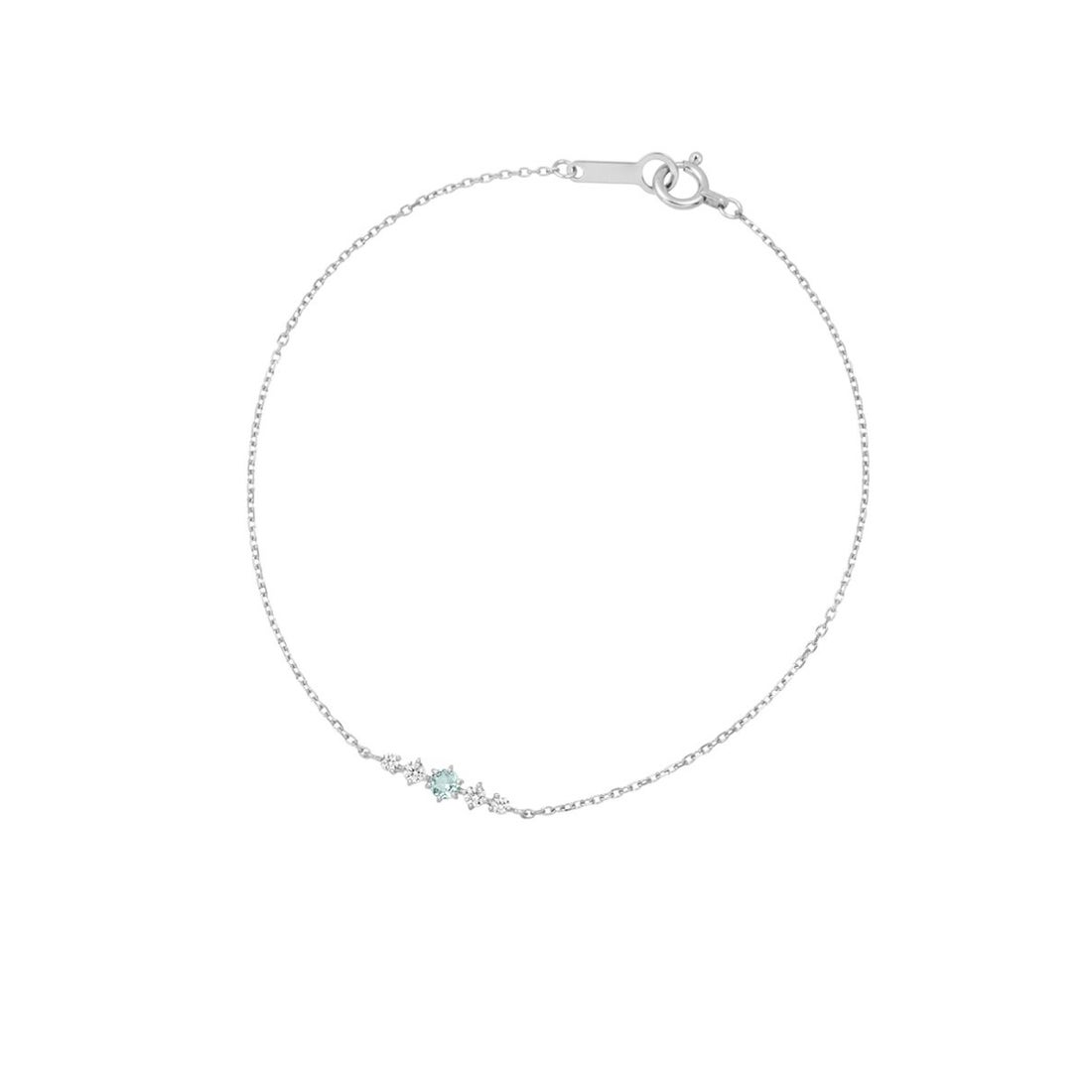 ヨンドシー 4℃ K10ホワイトゴールド ブレスレット （ホワイトゴールド