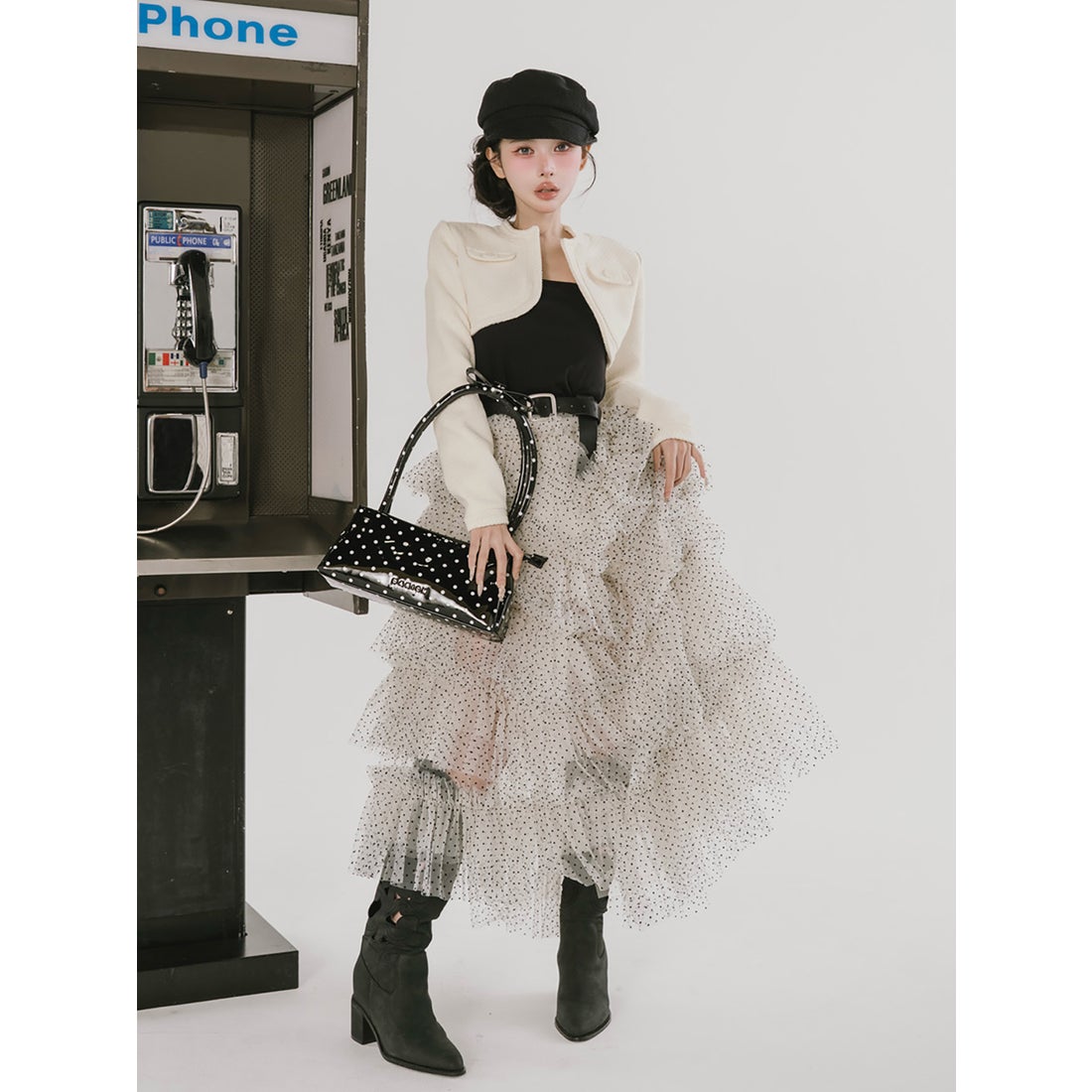 ダーリッチ Darich ボリュームアシメチュールロングスカート