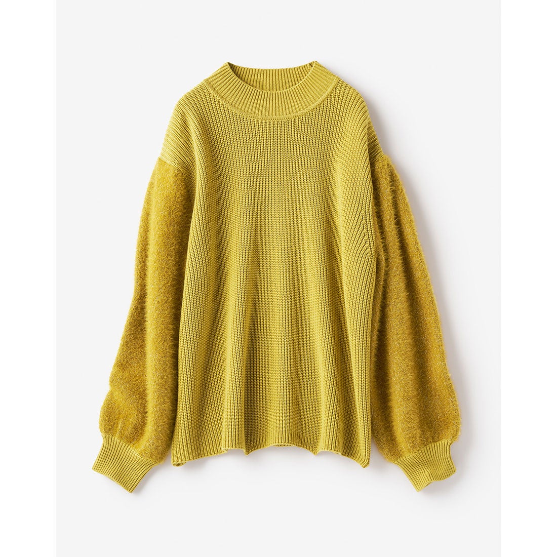 ドゥクラッセ DoCLASSE ウール混・ボリュームスリーブニット