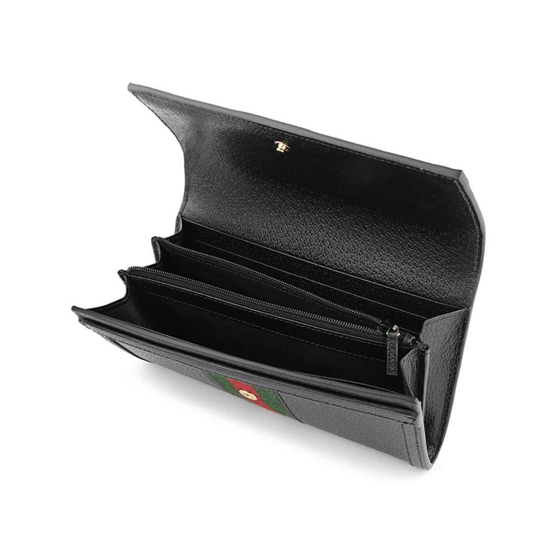 グッチ GGキャンバス 長財布 ロゴ金具 ブラック レザー メンズ GUCCI