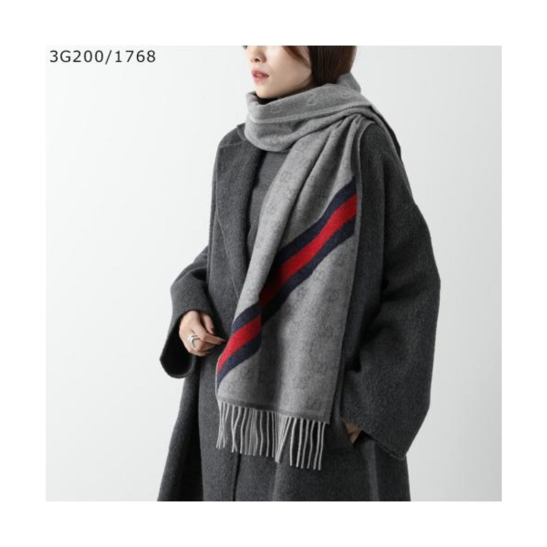 グッチ GUCCI GUCCI マフラー 570603 3G200 GGロゴ ウール （1768