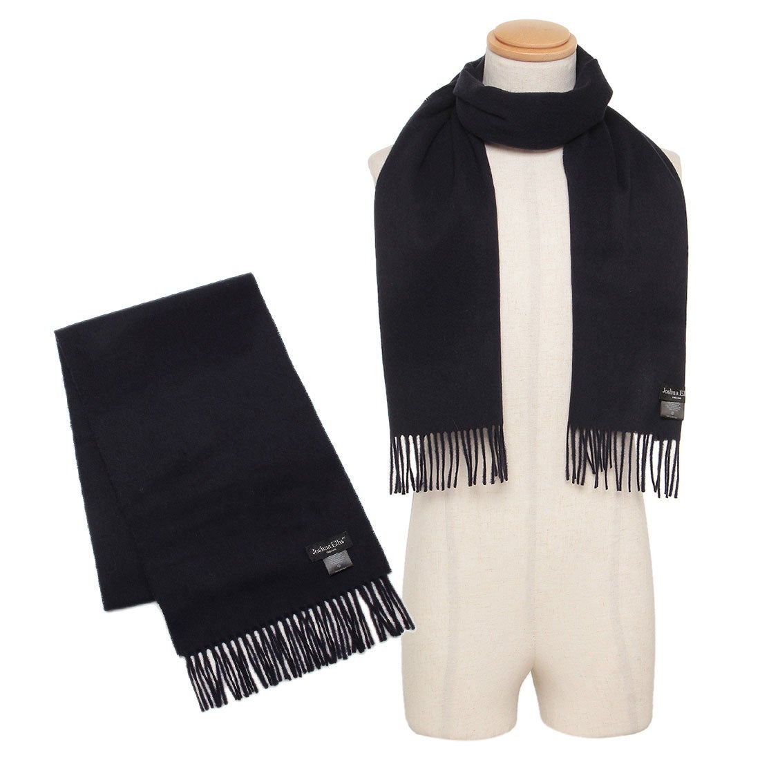 ジョシュアエリス Joshua Ellis ストール ネイビー メンズ レディース