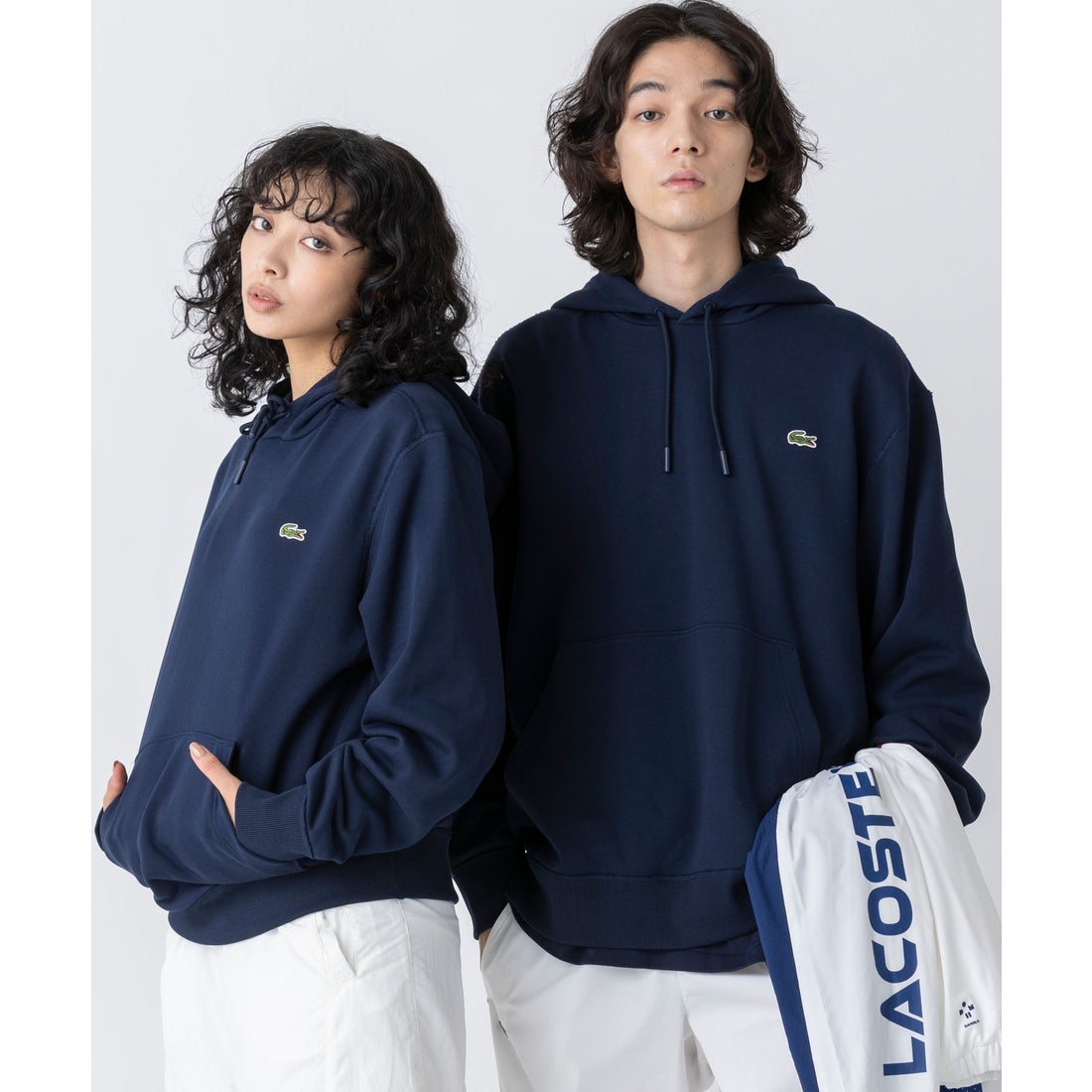 ラコステ LACOSTE プレミアムスウェットフーディー （ネイビー