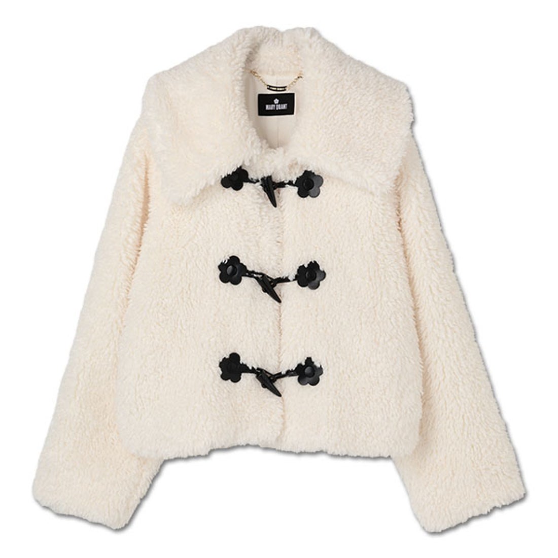 マリークワント MARY QUANT ボアダッフル ブルゾン （ブラック