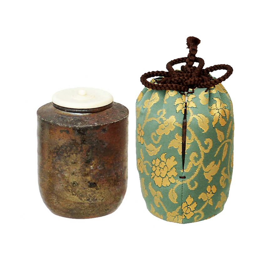 茶道具 大名物 円乗坊写 茶入 松本鐵山作 共箱 茶道具 大名物 円乗坊写