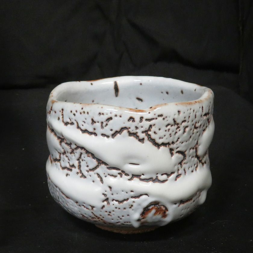 茶道具 抹茶茶碗（まっちゃちゃわん） ネズミ志野 茶碗 信楽焼 灰塚窯