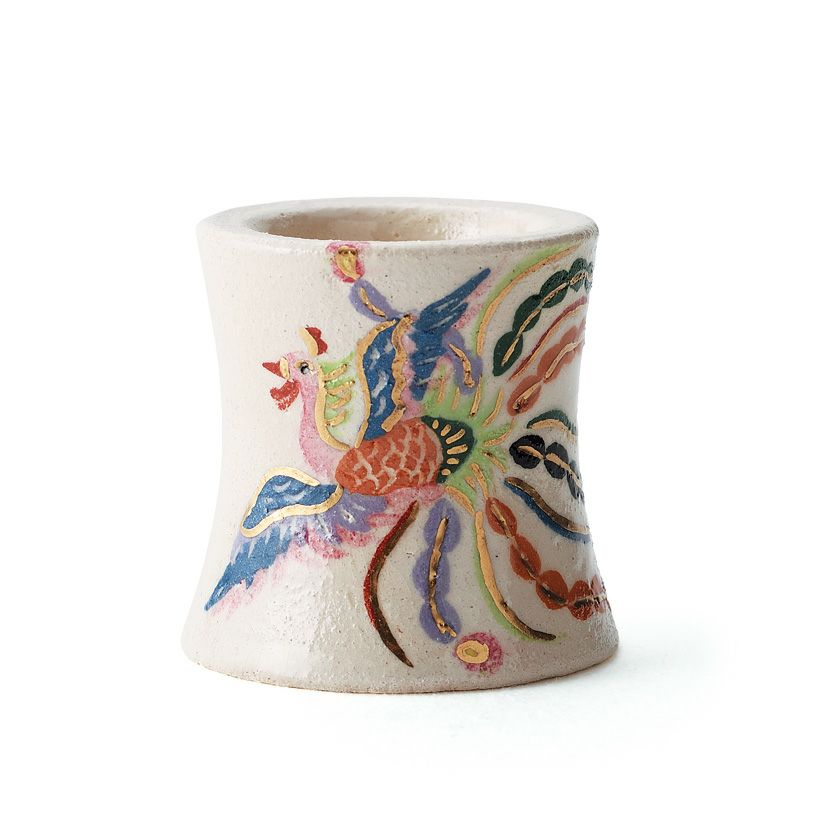 茶道具 蓋置（ふたおき） 季節蓋置 紅型 鳳凰 楽入窯 | 千年の香り 千紀園