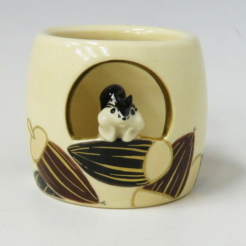 茶道具 蓋置（ふたおき） 蓋置 リス 今岡 三四郎 | 千年の香り 千紀園