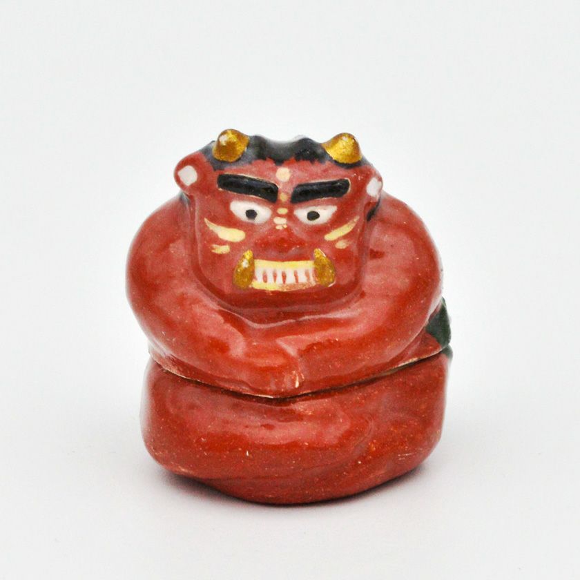 茶道具 香合（こうごう） 香合 赤鬼 吉村 楽入 | 千年の香り 千紀園