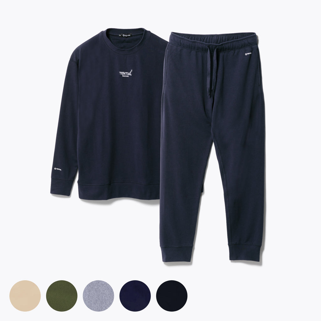 リカバリーウェア スウェット 長袖 & ロングパンツ 上下セット バクネ