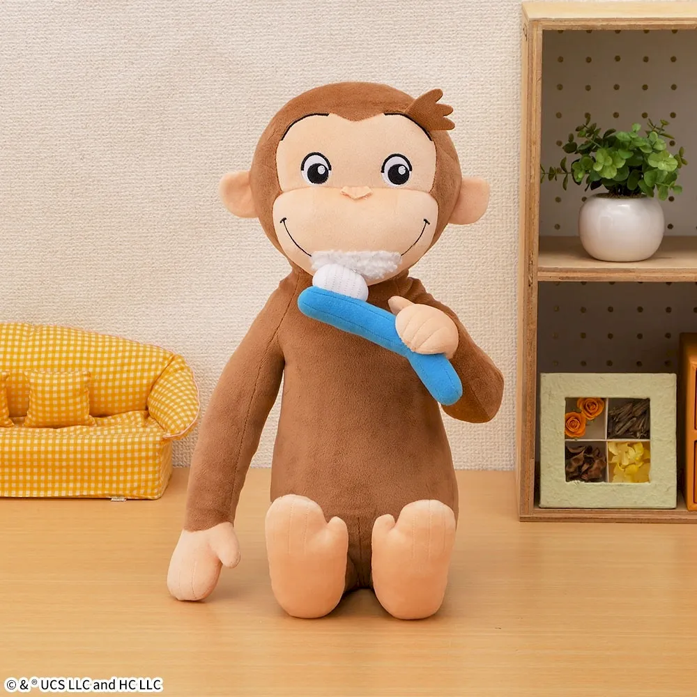 おさるのジョージ ギガジャンボペロリぬいぐるみ Man 向井康二 おさる