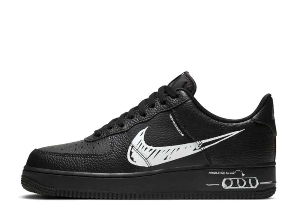 ナイキ エアフォース1 スケッチ ブラック Nike Air Force 1 Low Sketch