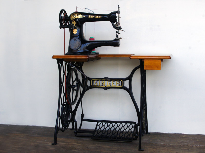 No.370 SINGER 18-2 シンガー製腕ミシン 工業用足踏みミシン