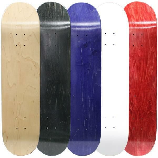 スケボー デッキ ブランク デッキ 7.75・8.0インチ幅 5カラー デッキ
