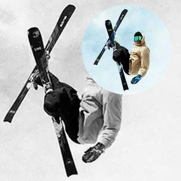 ライン スキーポール 2024 GRIP STICK Black-Orange A2302003014