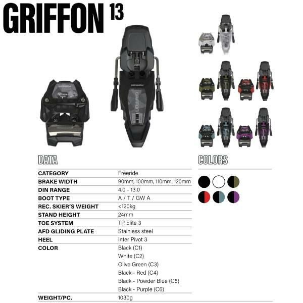 マーカー ビンディング GRIFFON 13 ブラック×パウダーブルー MARKER