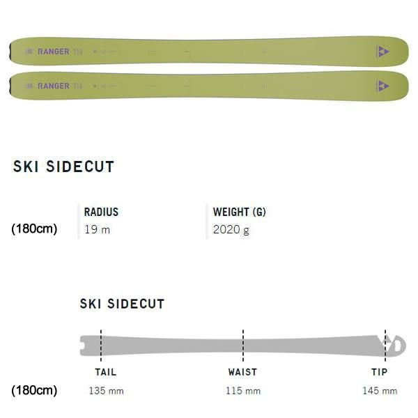 フィッシャー スキー板 (24-25 2025) RANGER 116 BIG STIX + 25