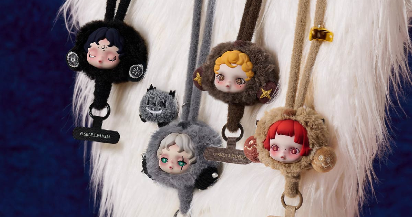 SKULLPANDA You Found Me! Series Phone Lanyard - Sneaky Chestnut