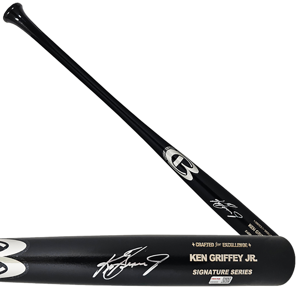 Ken Griffey Jr. Autographed Black Cooperstown Baseball Bat-0