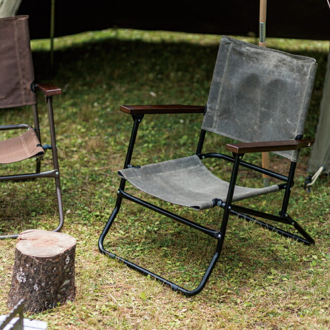 Mikan ミカン WAXED CANVAS ROVER CHAIR LOW ワックスドキャンバス
