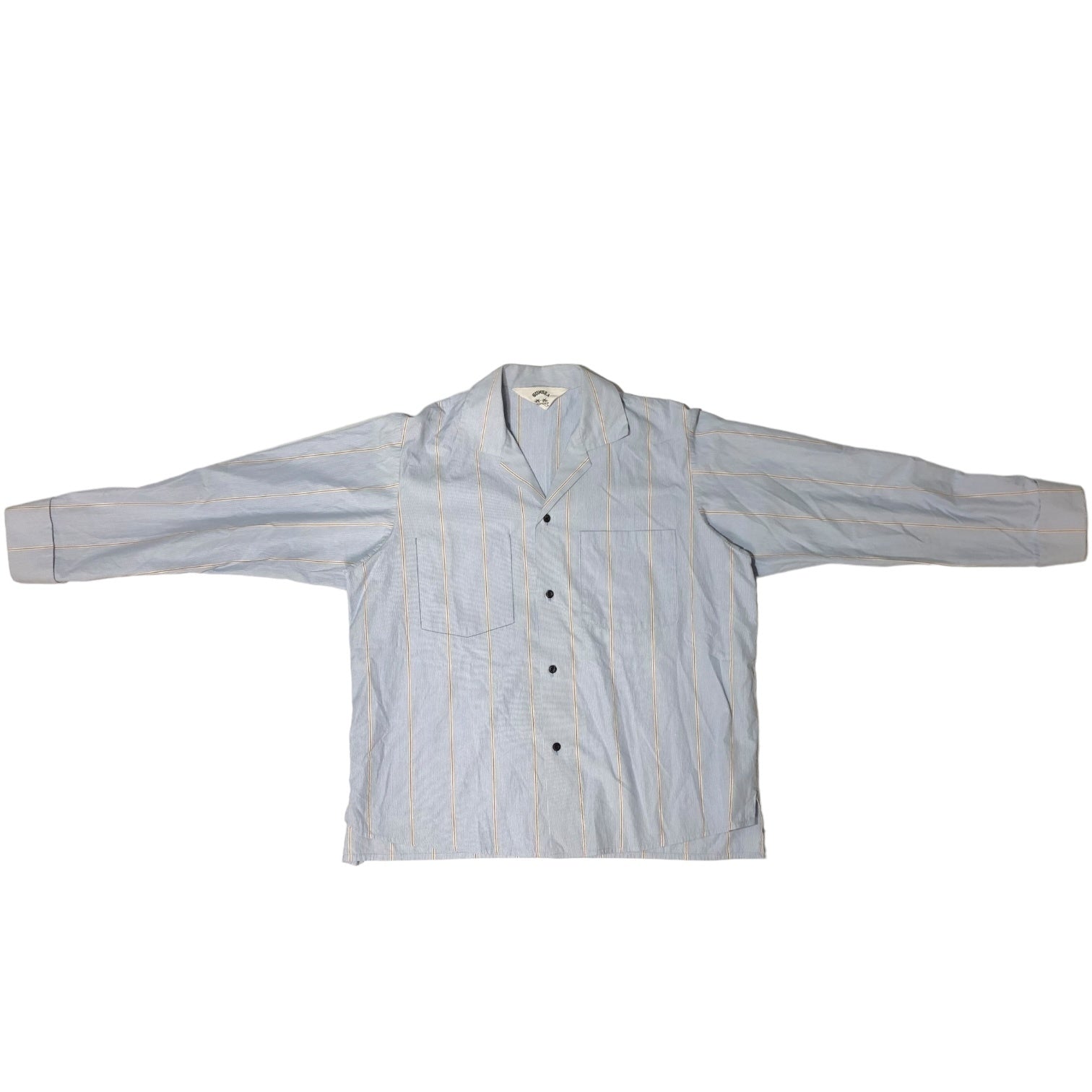 SUNSEA(サンシー) 19AW BLUE BEGE GIGOLO SHIRT ブルー ベージュ