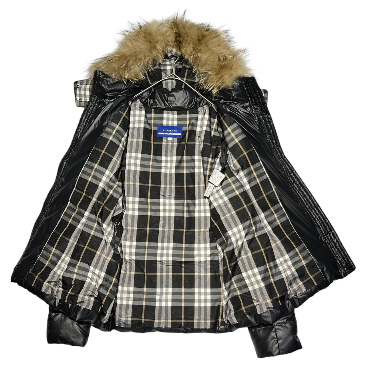 BURBERRY BLUE LABEL(バーバリーブルーレーベル) Raccoon Fur Down