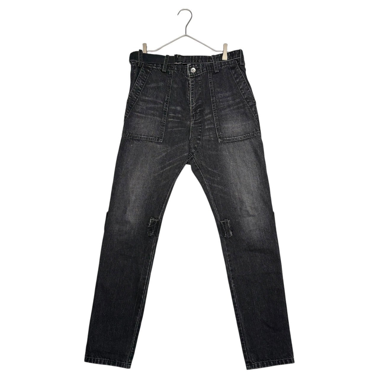 sacai(サカイ) 19AW bondage denim pants ボンテージ デニム パンツ 19