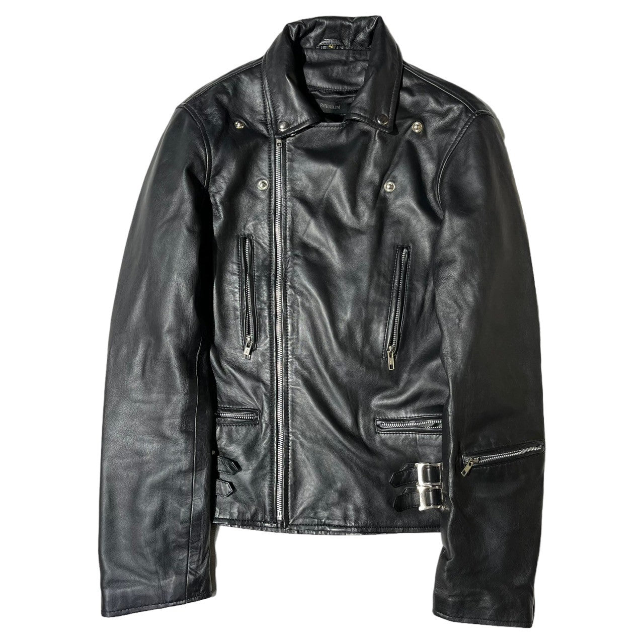 RHENIUM(レニウム) leather double ラeather double riders jacket