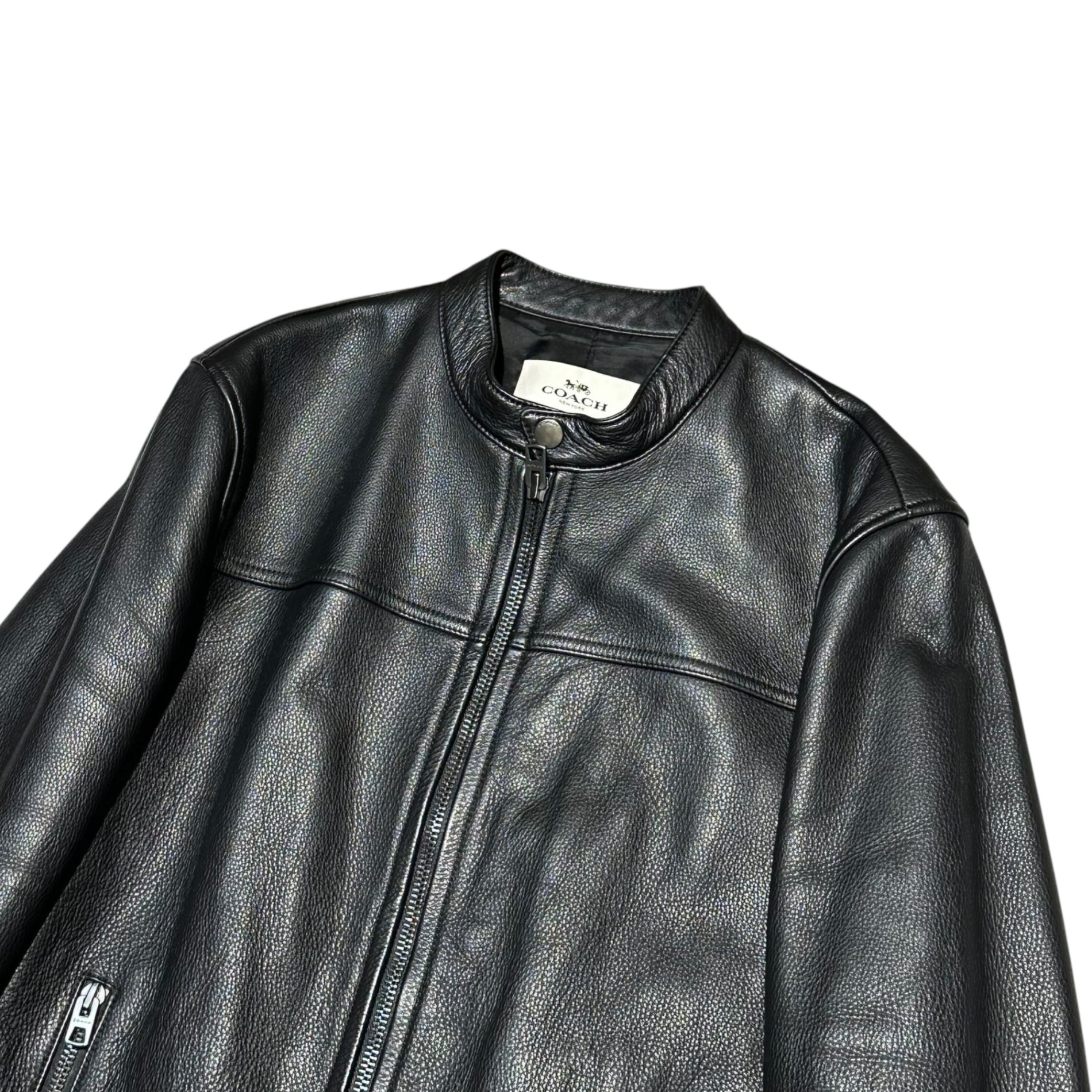 COACH(コーチ) Cowhide Single Rider Jacket カウハイド シングル