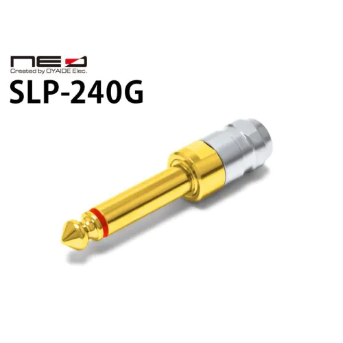 SLP-240G 24K金メッキ ソルダーレスプラグ （6.3mmモノラル）