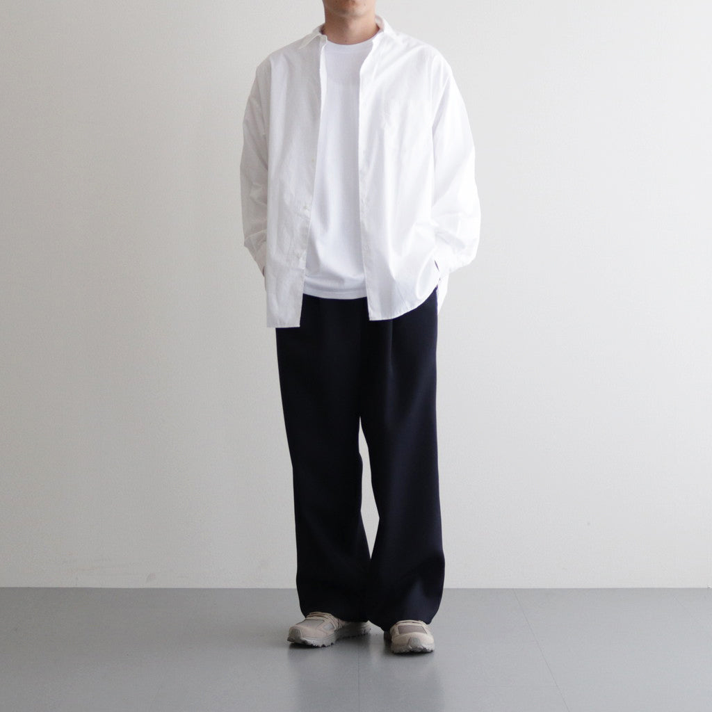 Broad L/S Oversized Regular Collar Shirt #WHITE [GM234-50001B