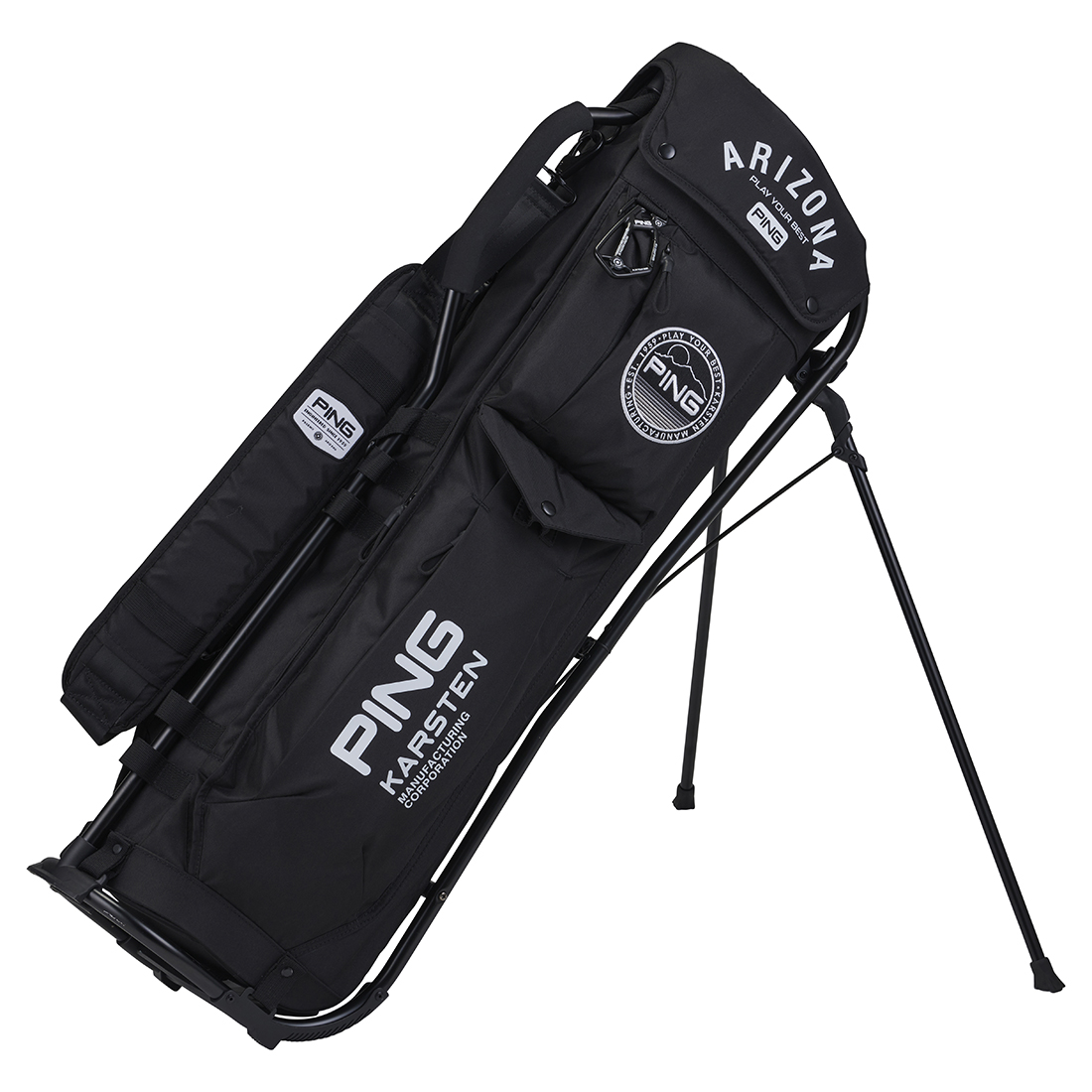 CB-N2503 パイプフレームスタンド(ブラック): キャディバッグ│PING