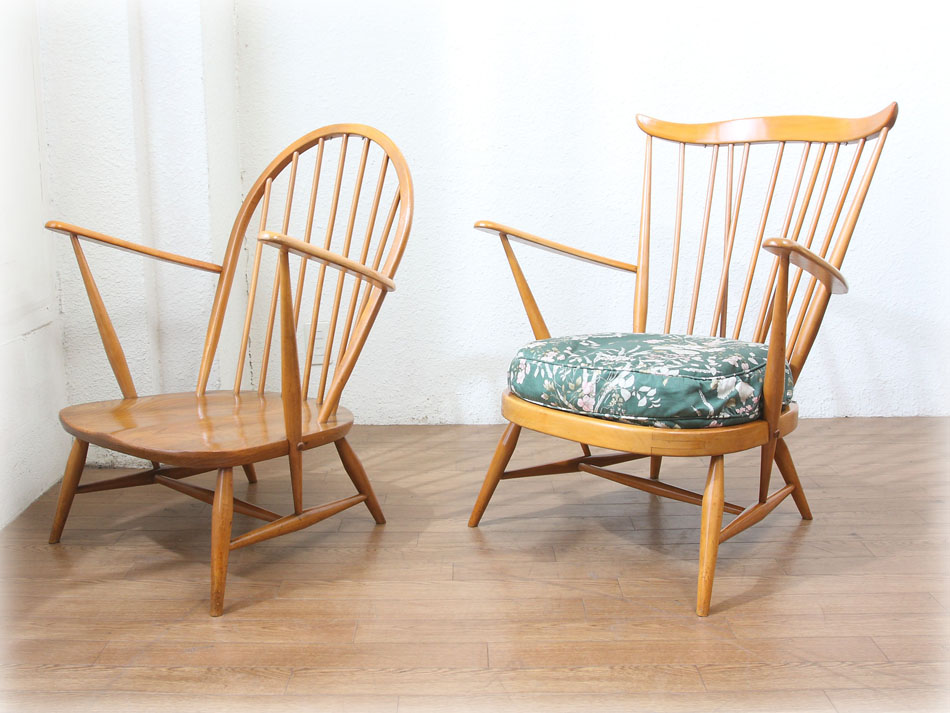 アーコールErcol ラウンジチェア2脚ペア｜アンティーク家具・照明の