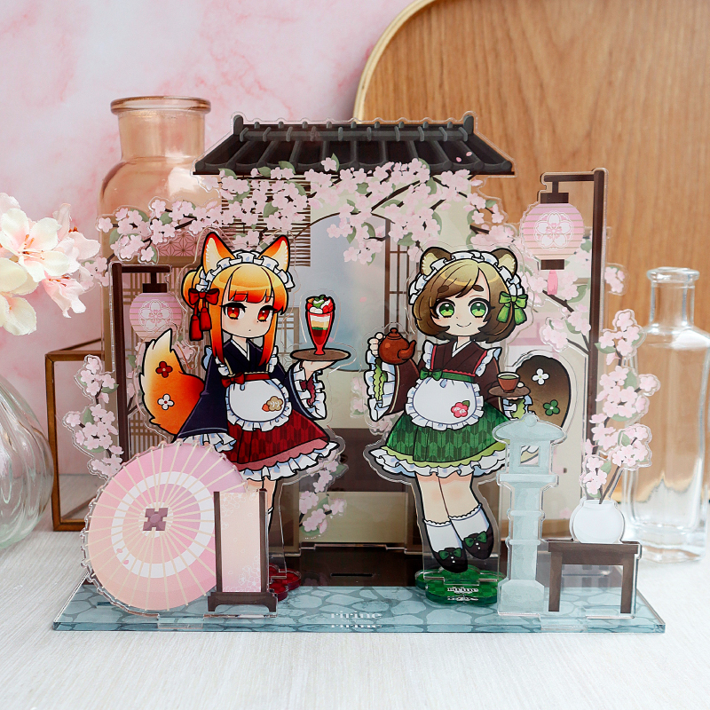 ririne by fanfancy＋】アクリルジオラマ 桜/紫陽花/藤/彼岸花