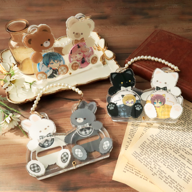 缶バッジアクリルフレーム ペアアニマル うさぎ| FUKUYA ONLINE フクヤ