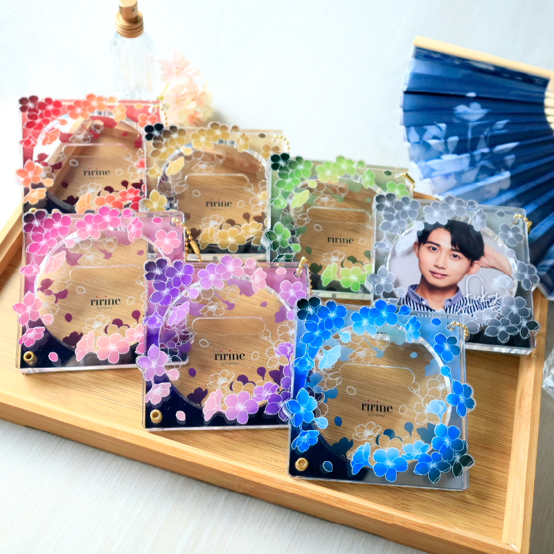 缶バッジアクリルフレーム75mm 夜桜 緑| FUKUYA ONLINE フクヤオンライン