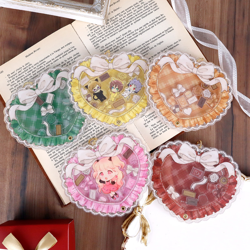 クラシックチェックハートアクリルフレーム ブラウン| FUKUYA ONLINE