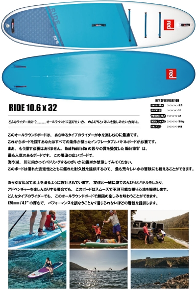 レッドパドル ライド10.6 REDPADDLE 10.6 RIDE パドルセット サップ
