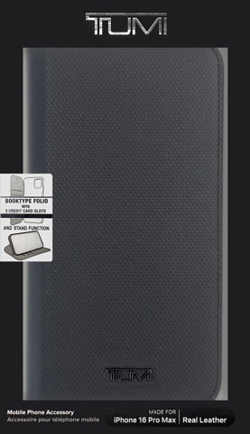 TUMI iPhone16 Pro Max用 本革 手帳型ケース | 株式会社エアージェイ