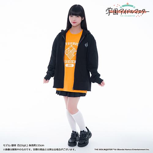 学園アイドルマスター 初星学園購買部ジップアップパーカー 黒 L