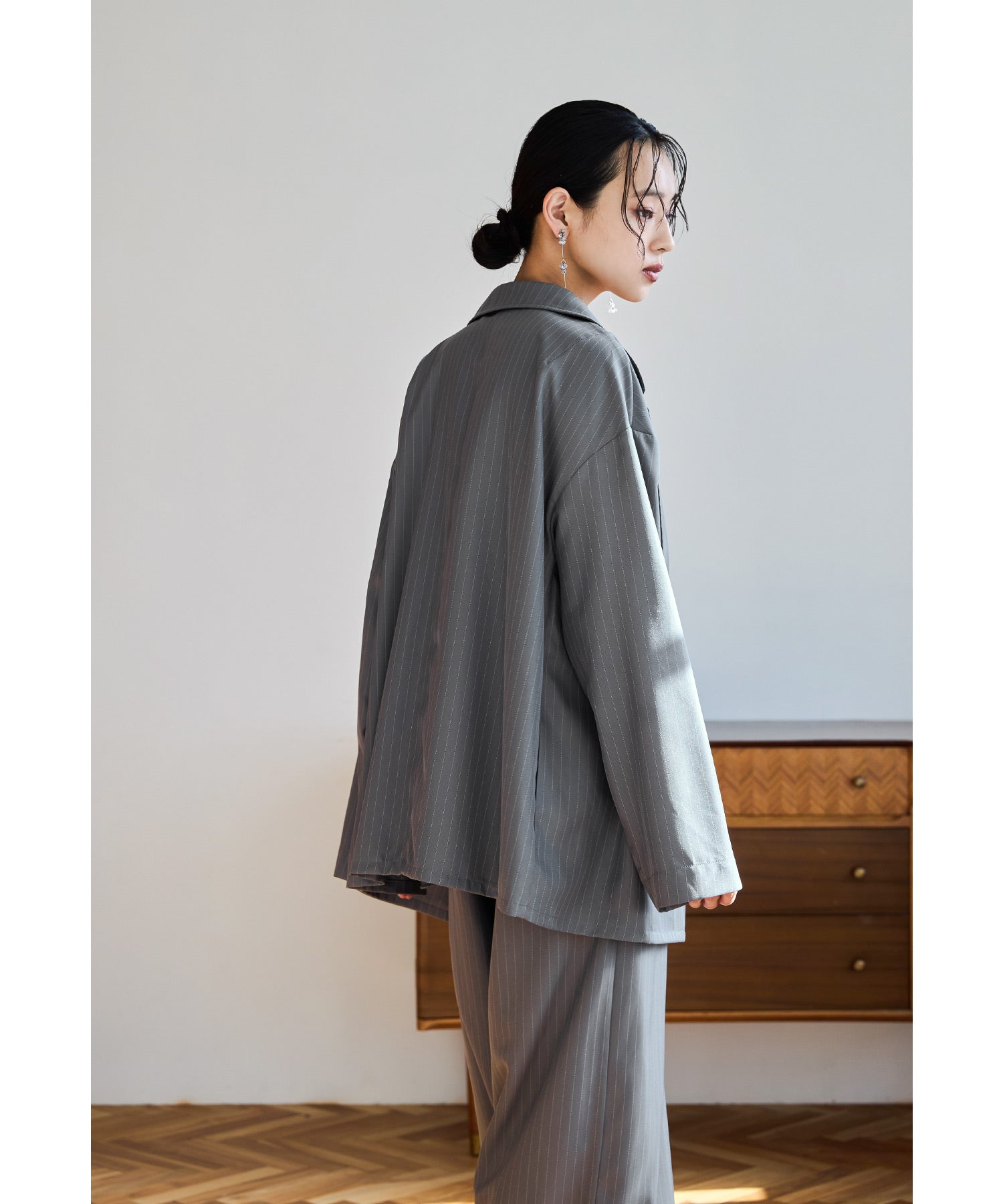 プラクティカルセットアップ 2点セット ストライプ ジャケット パンツ